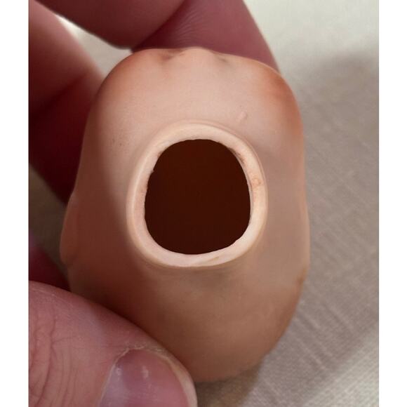 Vintage Sugar Lump Baby Doll Head & Hands Set – Miniature Bisque Craft Parts - Picture 5 of 12